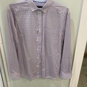 Mens Johnston and Murphy button down dress shirt